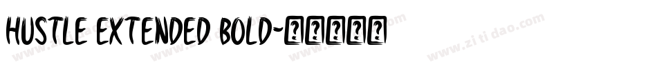 Hustle Extended Bold字体转换